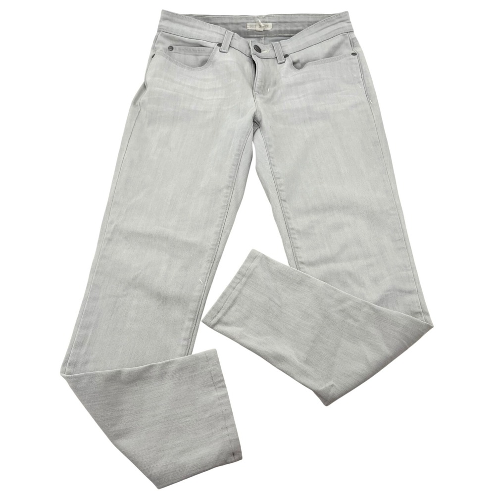 Eileen‎ Fisher Womens Gray Organic Cotton Stretch Straight Leg Jeans Size 2 USA